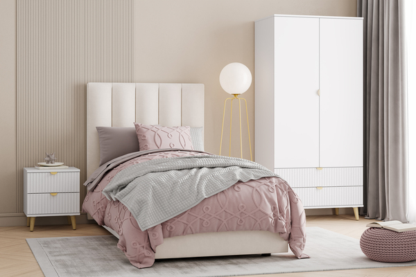 Шкаф Дакота НМ 040.25 меренга, белый