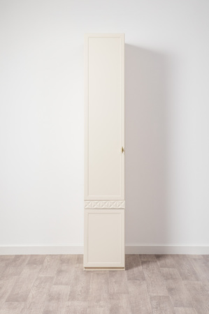 Шкаф-пенал Марион 16.340.01 слоновая кость С341 PE, слоновая кость 6898 ПВХ (собирается на любую сторону)