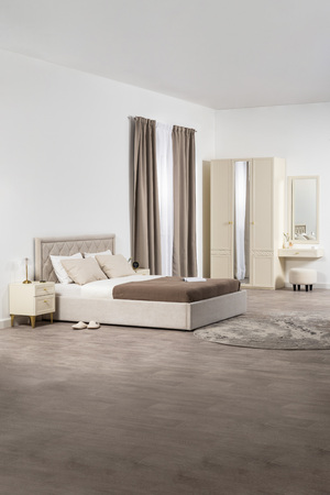 Тумба прикроватная Марион 16.14 слоновая кость С341 PE, слоновая кость 6898 ПВХ, белый PE шагрень