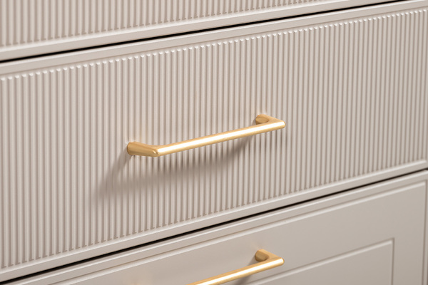 Гостиная Ричфорд композиция 2 без карнизов, кашемир 5981 BS, моно керамика D166-2 ПВХ, белый PE шагрень (собирается на любую сторону)