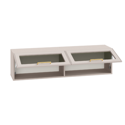 Шкаф навесной Ричфорд 16.328 кашемир 5981 BS, моно керамика D166-2 ПВХ